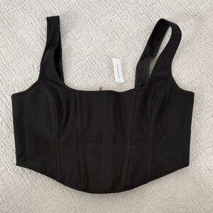 Banana Republic Black Corset Top